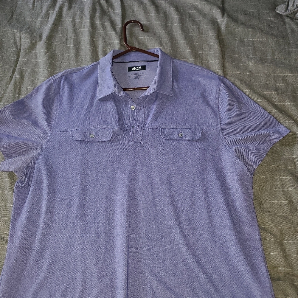 Alfani Purple Collar shirt
